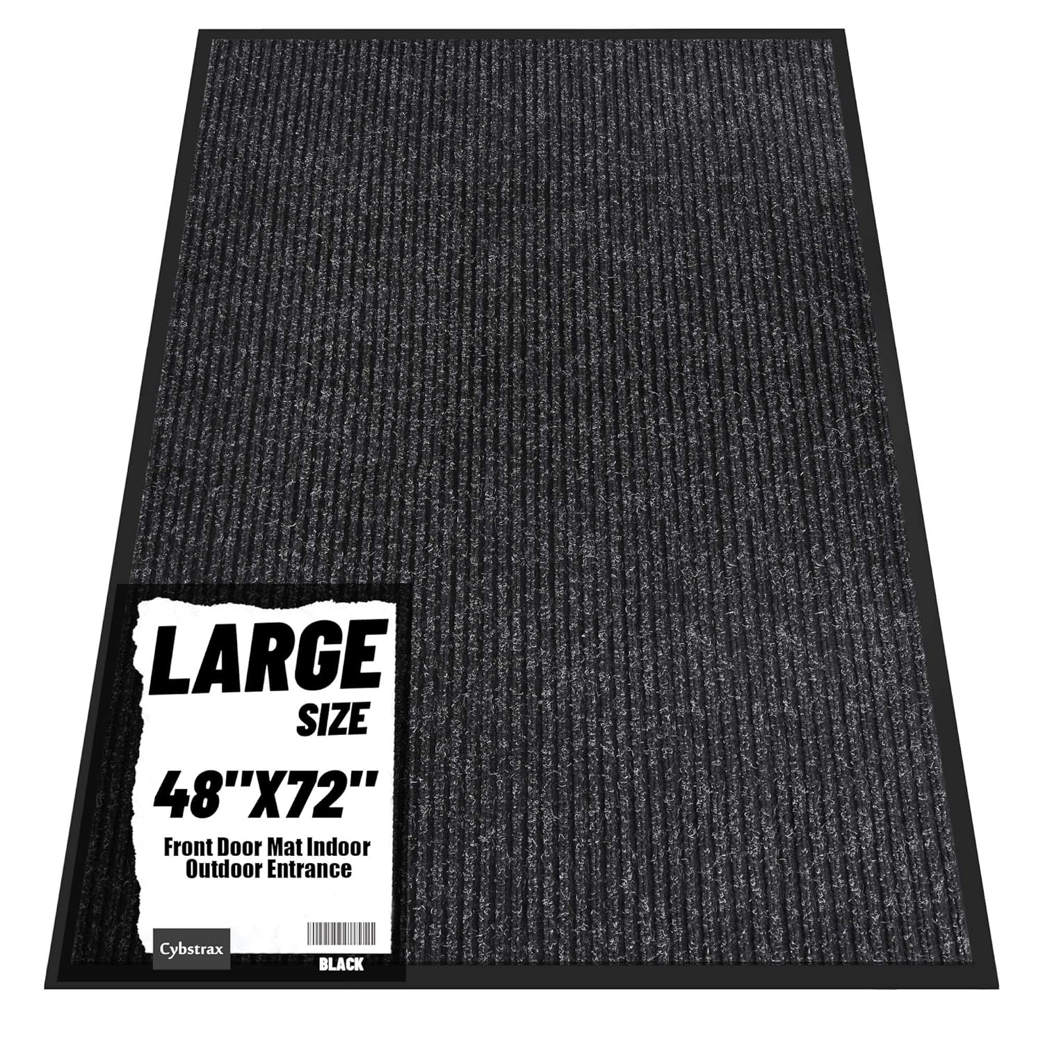 Front Door Mat Indoor Outdoor Entrance 48 x 72 All-Season Heavy Duty Waterproof Doormat Non-Slip Absorbent Entryway Mat