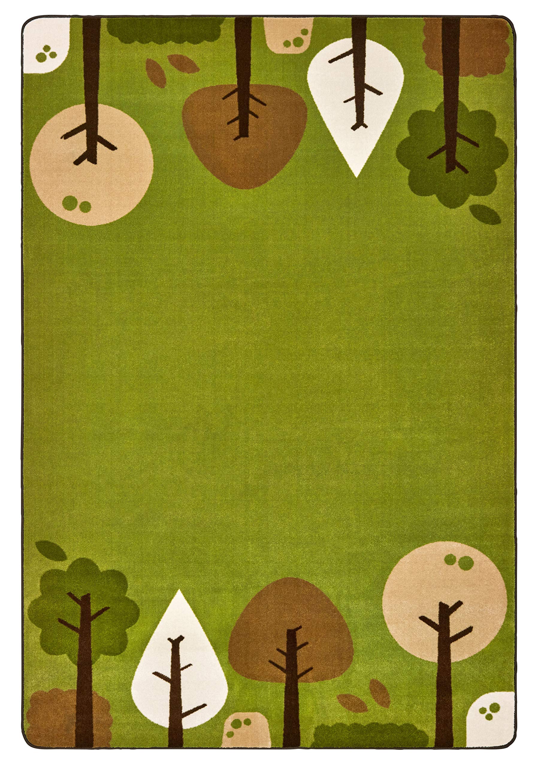 Carpets for Kids 33756 KIDSoft Tranquil Trees Rug 6ft x 9ft Rectangle Green