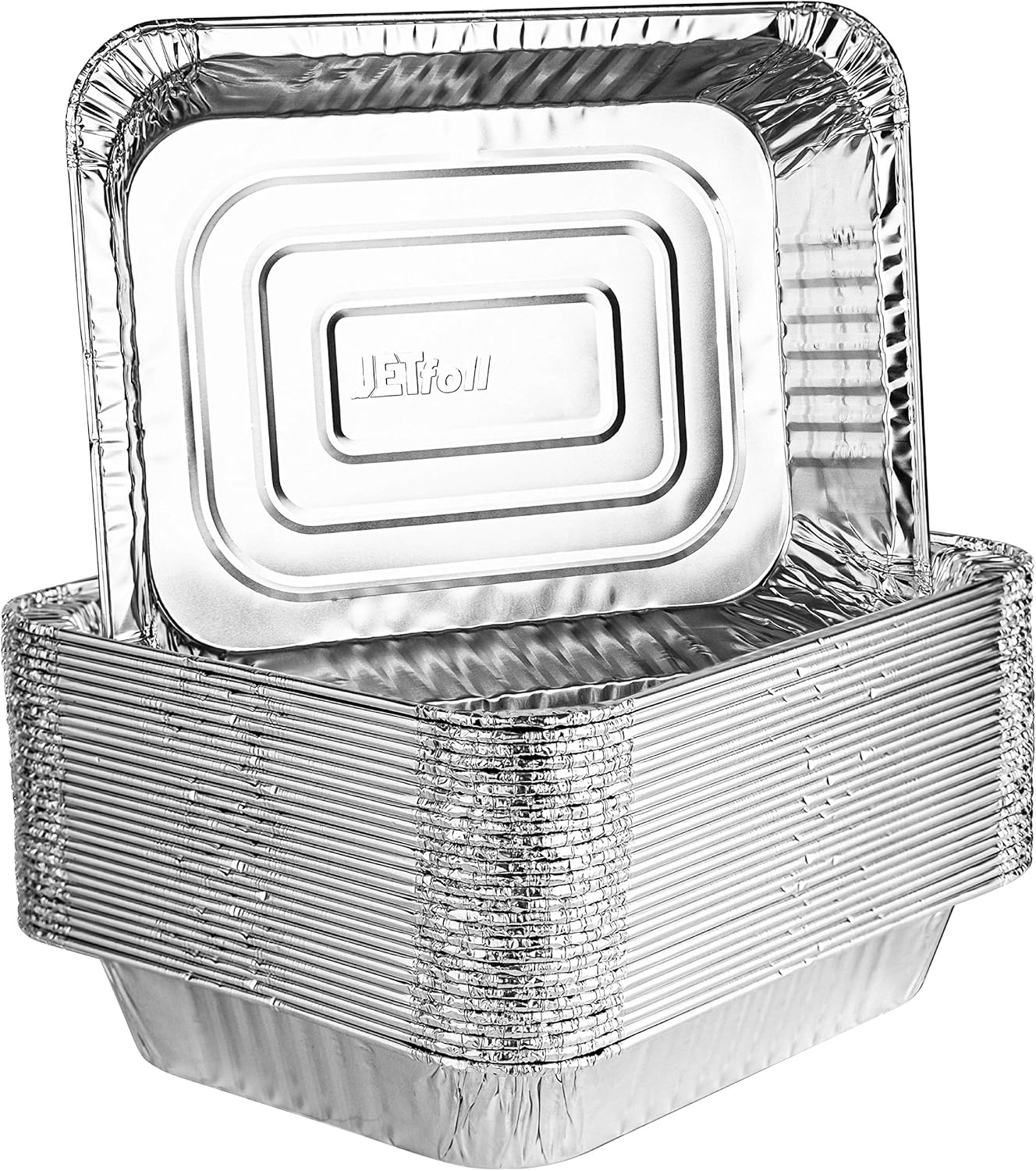 PLASTICPRO Disposable 9 x 13 Aluminum Foil Pans Half Size