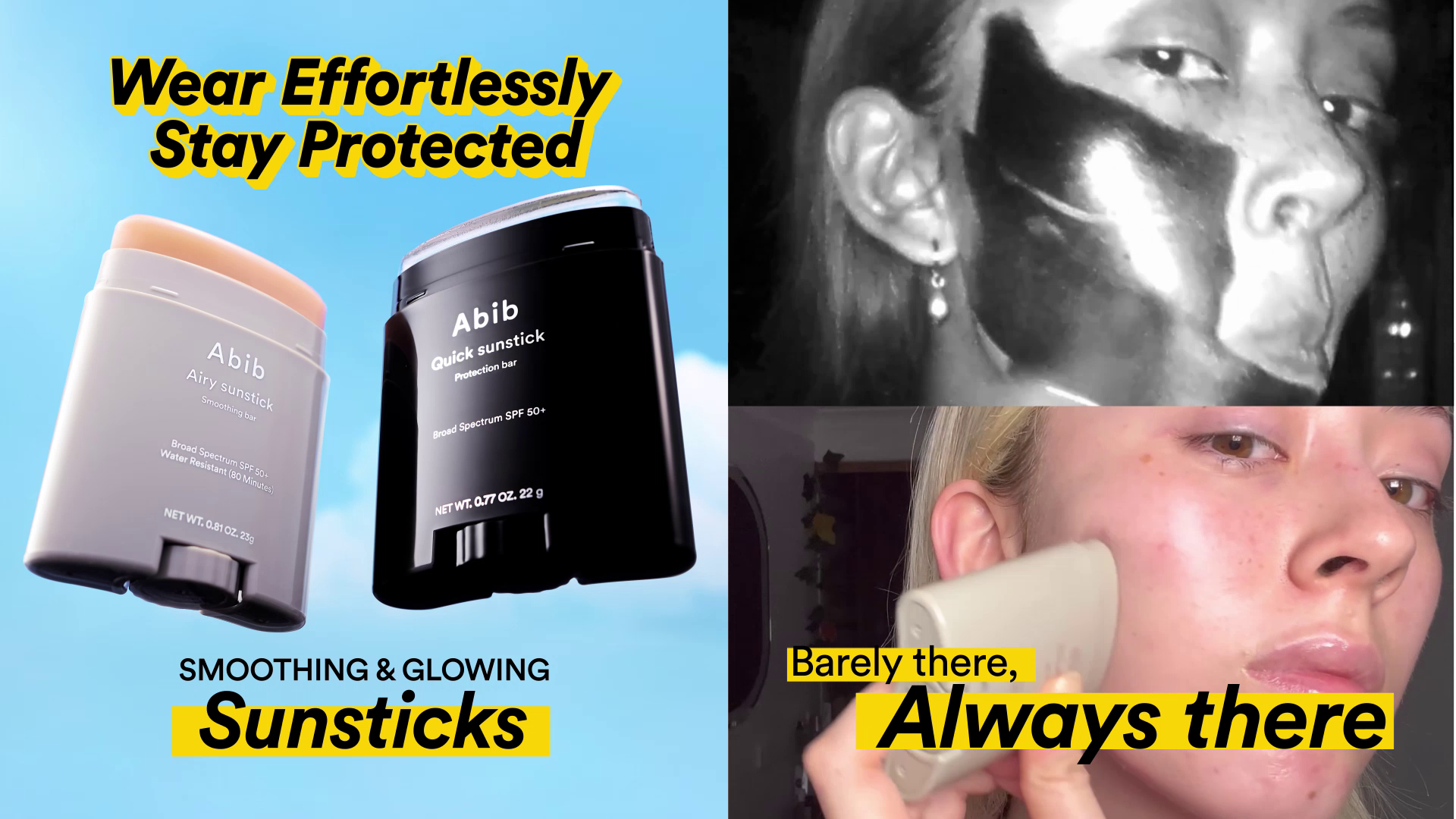 Amazon.com: Abib Airy Sunstick Protection Bar SPF50+ Broad 