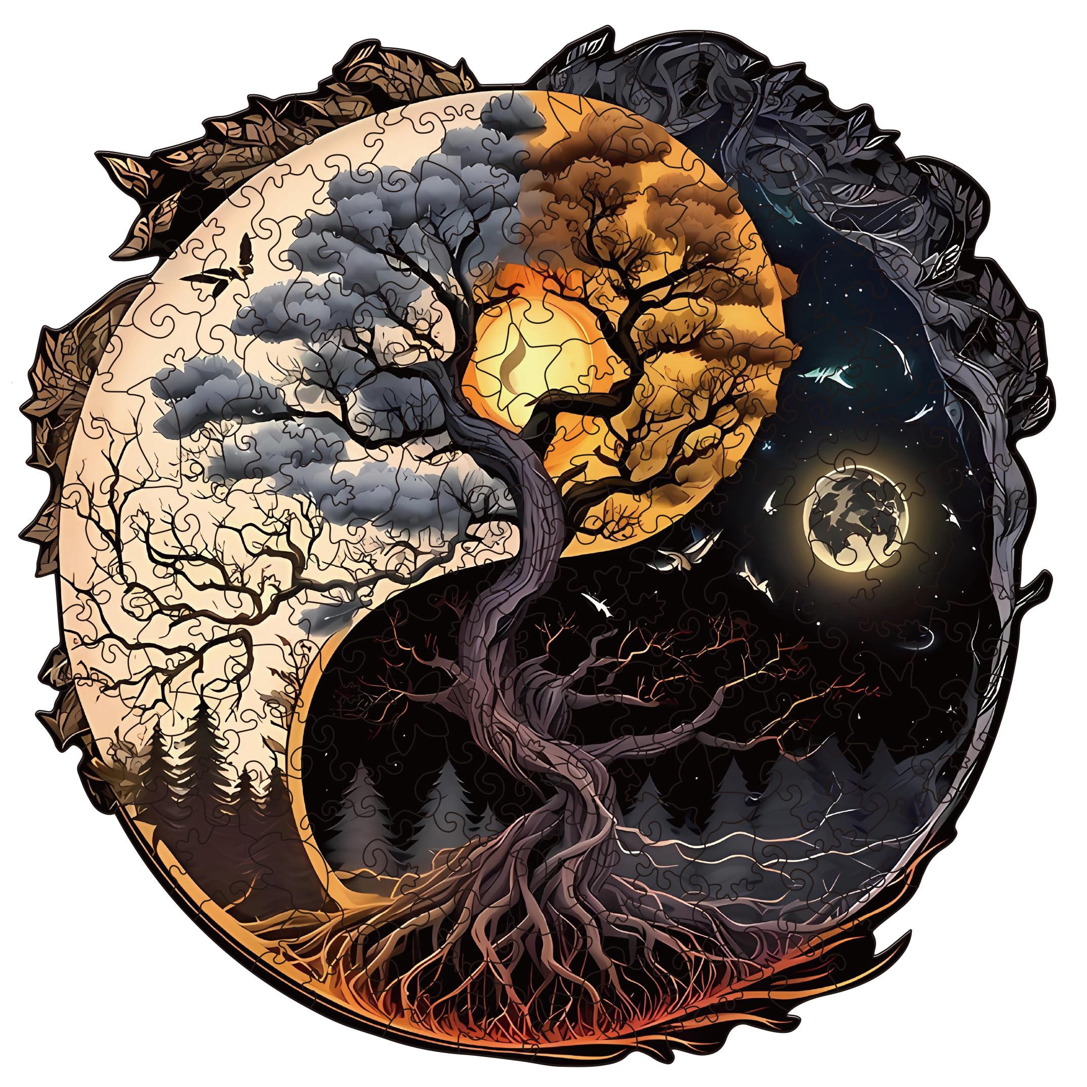 Amazon.co.jp: 大人用木製パズル 生命の樹 ウッドパズル 200ピース 不