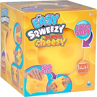 Giant ORB Easy Sqweezy Super Cheesy Slow-Rising Stress Relief Block