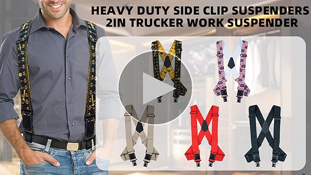 jonnlynx ジョンリンクス /hemp suspenders pants Hemp Beige Suspenders – The Scribe – Slim (1 inch / 2,5 cm