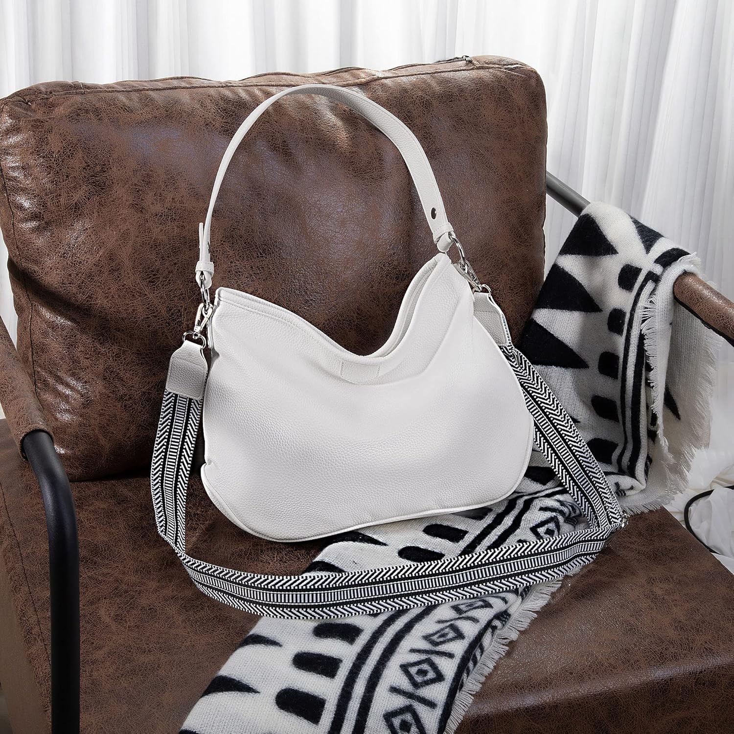 Hobo Bag for Women Shoulder Crossbody Purse Work Daily Handbags with Adjustable Strap