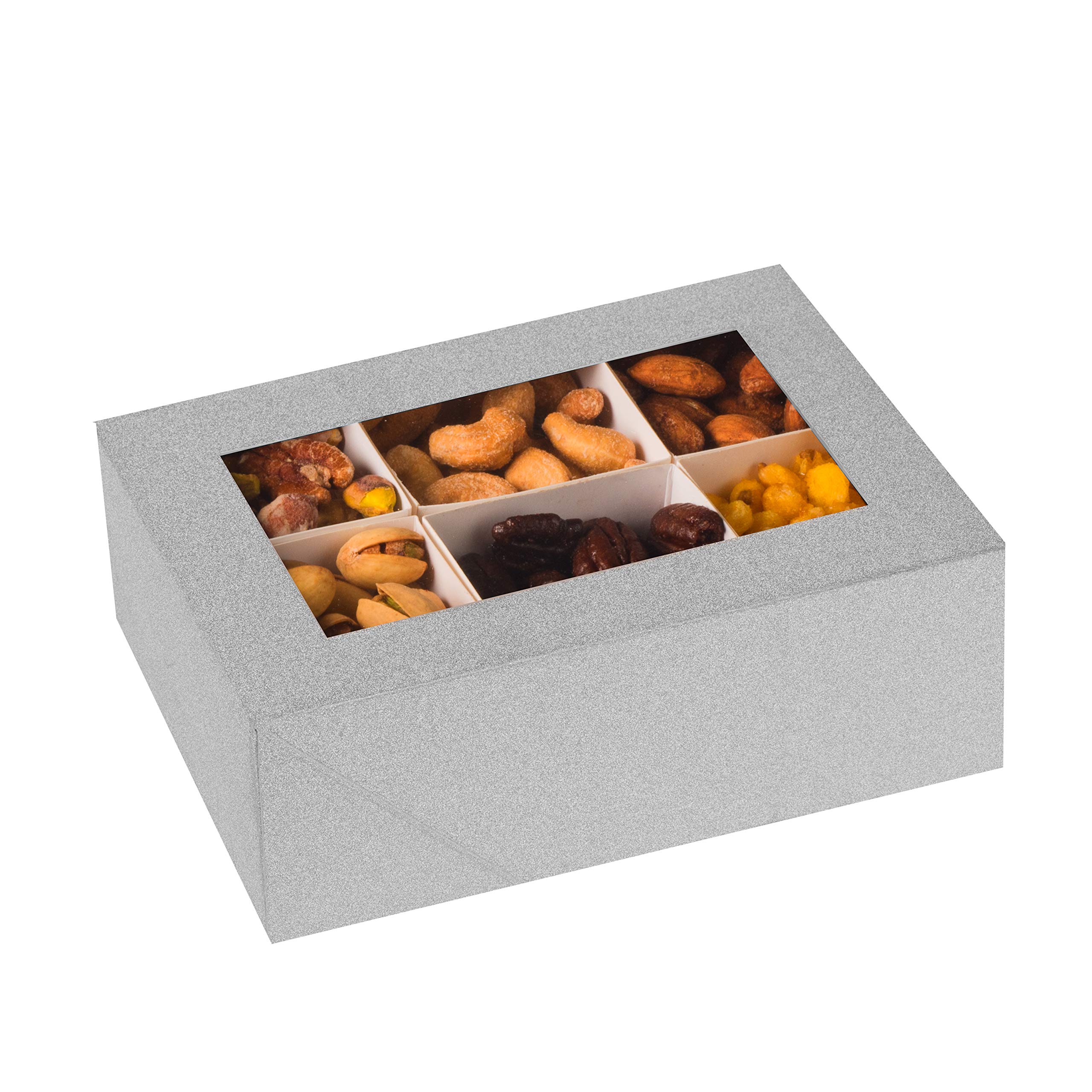 Hammont Keksboxen Mit Fenster – 6 Stück, Rosa, Ideal Für Geschenke & Aufbewahrung