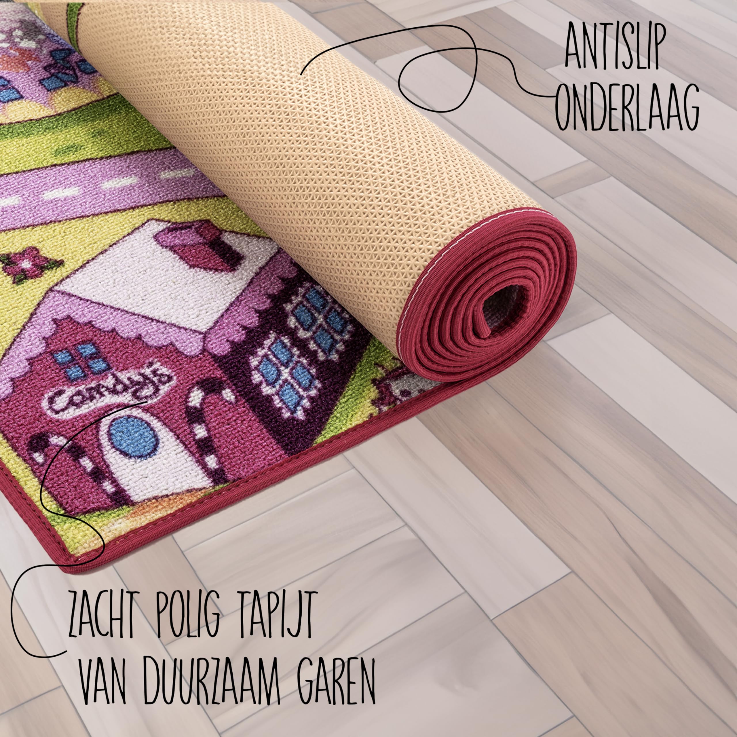 Kindertapijt JOY Sheep Schaap, Voor Kinderen - Structureel, Twee Poo 160x220 Cm