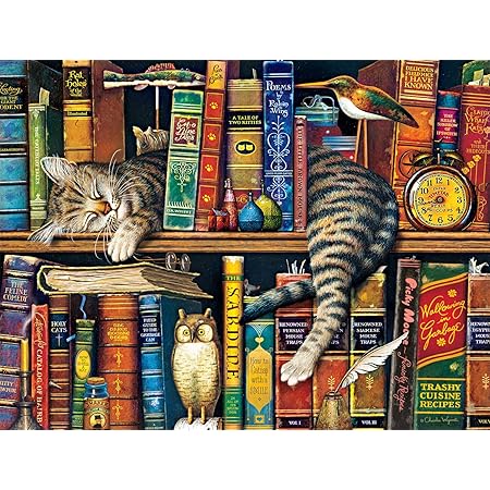 Buffalo Games - Charles Wysocki - Frederick the Literate - 750 Piece Jigsaw Puzzle Multicolor, 24"L X 18"W