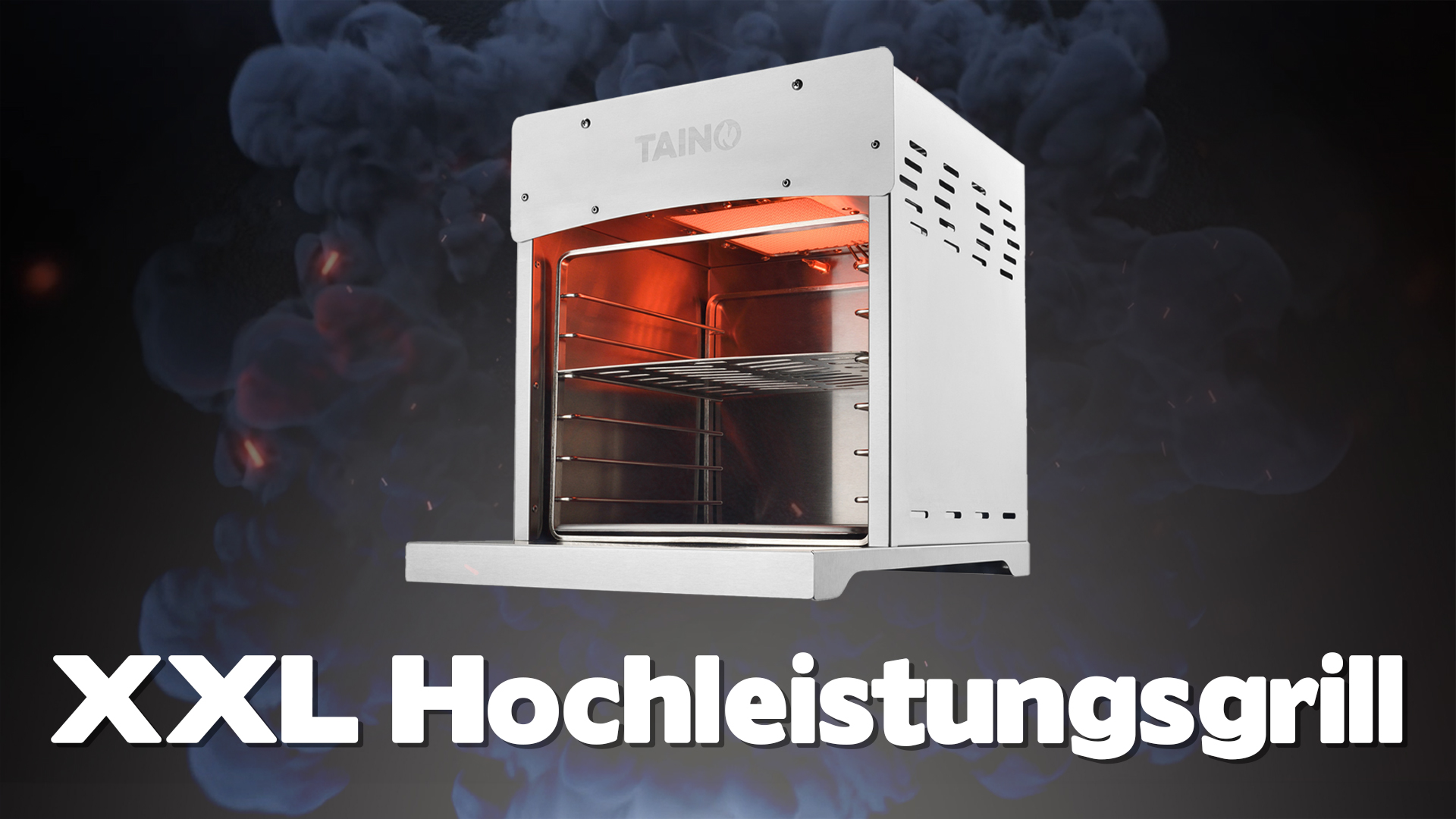 TAINO Beef Grill Met Bovenwarmte, 800 Graden, High Performance Grill Steaker Gasaangedreven Xxl Pizzasteen 789702396