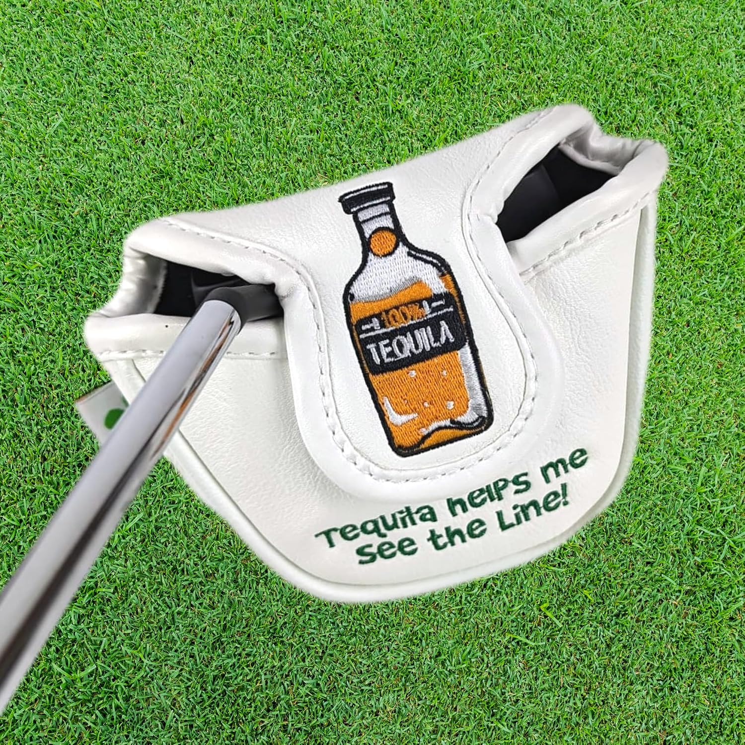 Foretra Tequila Fore Golf Headcover Driver Cover Mallet Blade Putter Cover 3 Wood Fairway Wood Head Covers Hybrid Head Covers Novelty Fun fits Most Brands Funny Golf 7 Wood Head Cover