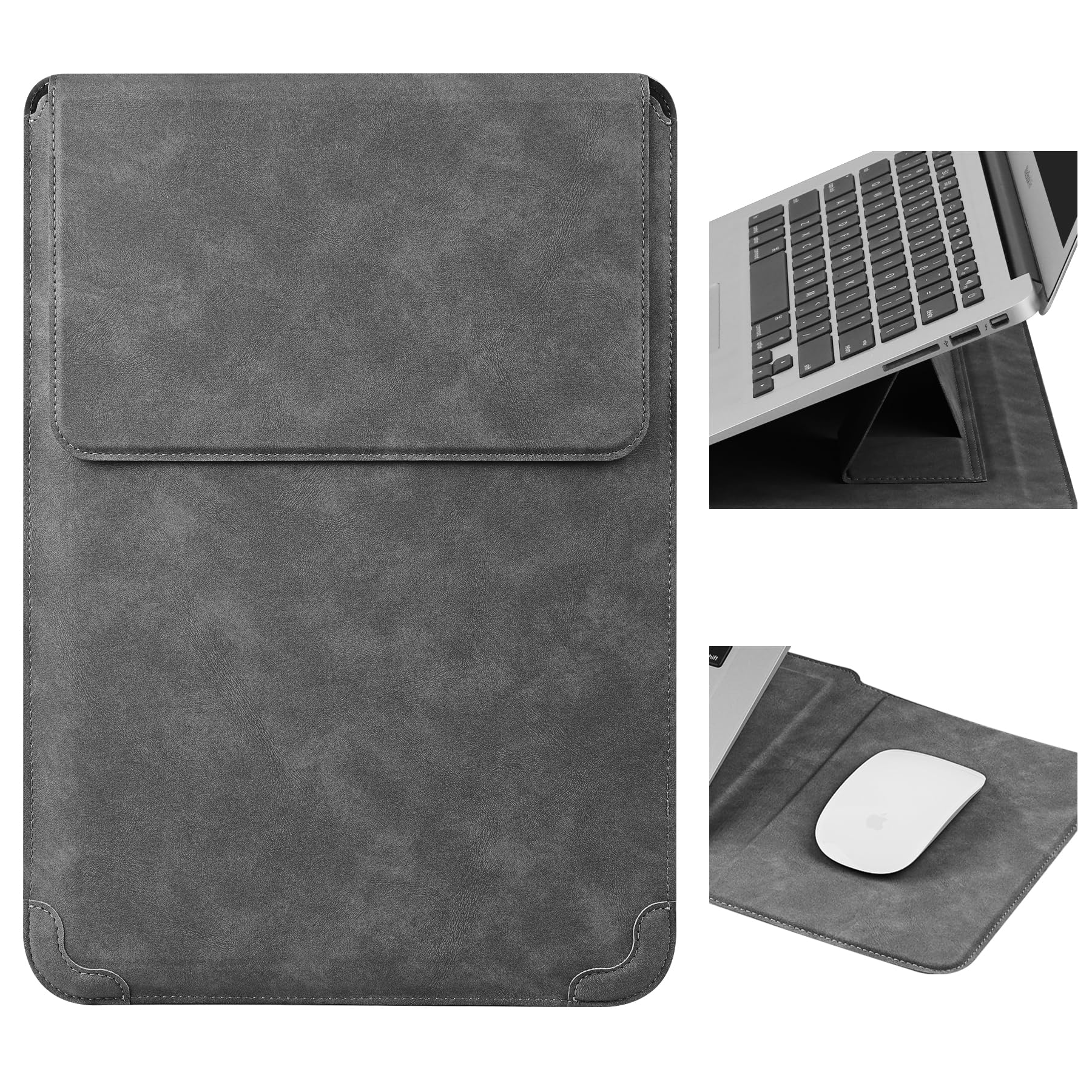 HoYiXi 13,3'' Laptophülle mit Standfunktion,Kompatibel mit 1