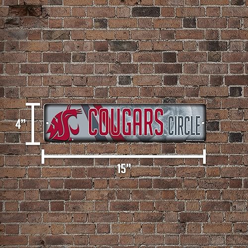 Vista 346 de Rico Industries Letrero de plástico de la NCAA de plástico de 4 x 16 pulgadas Alternativo