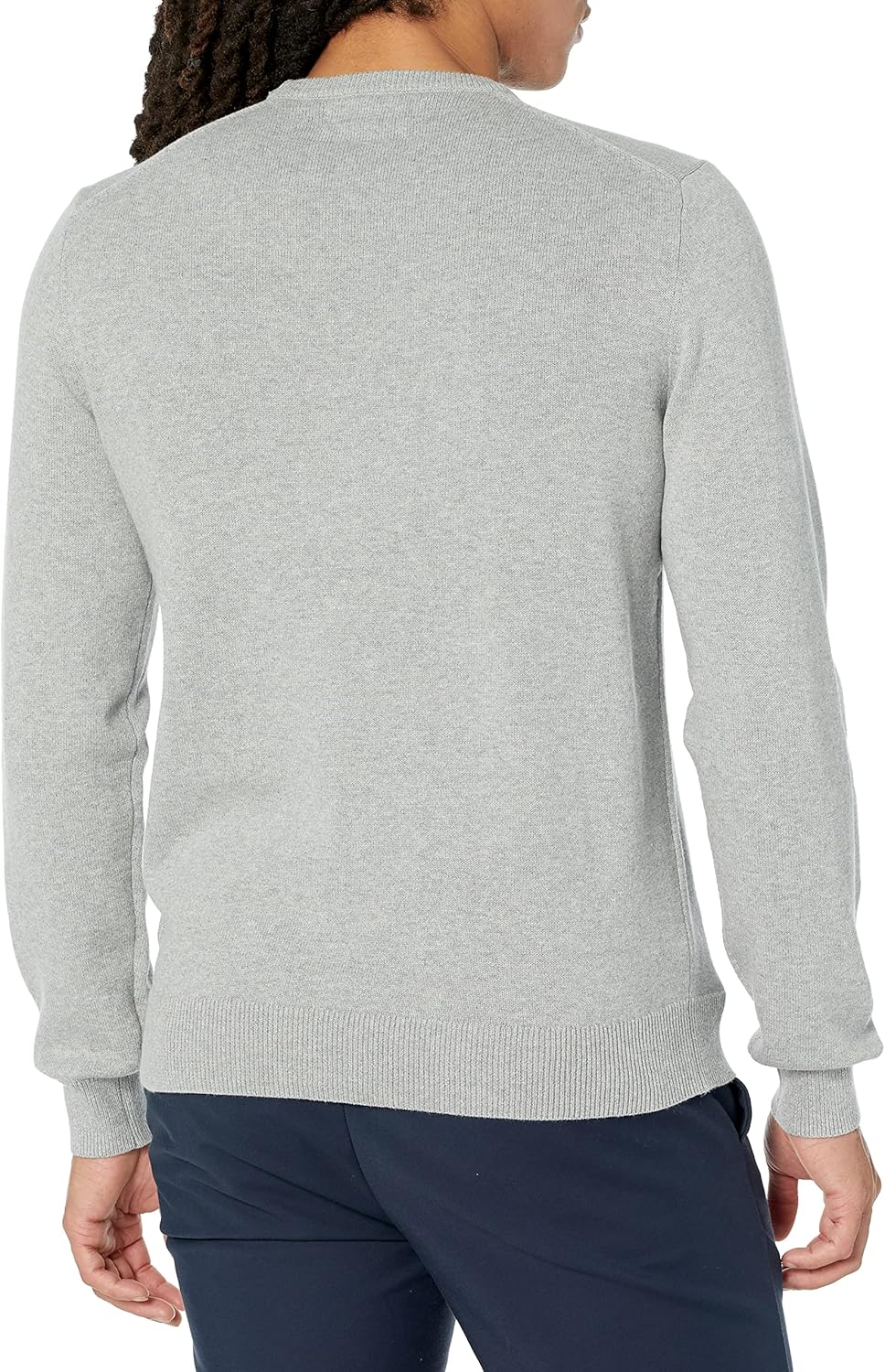 Amazon Essentials Men's Long-Sleeve Crewneck Sweater, 100% Cotton, Big & Tall Options Available - Image 2