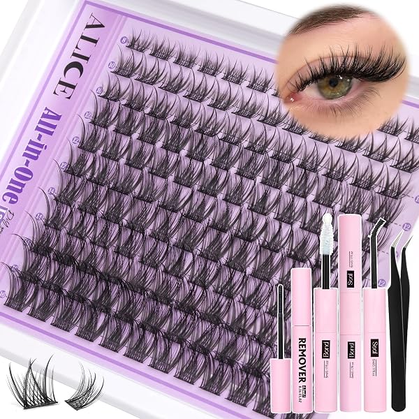 ALICE Lash Clusters Kit with Lash Glue and Remover