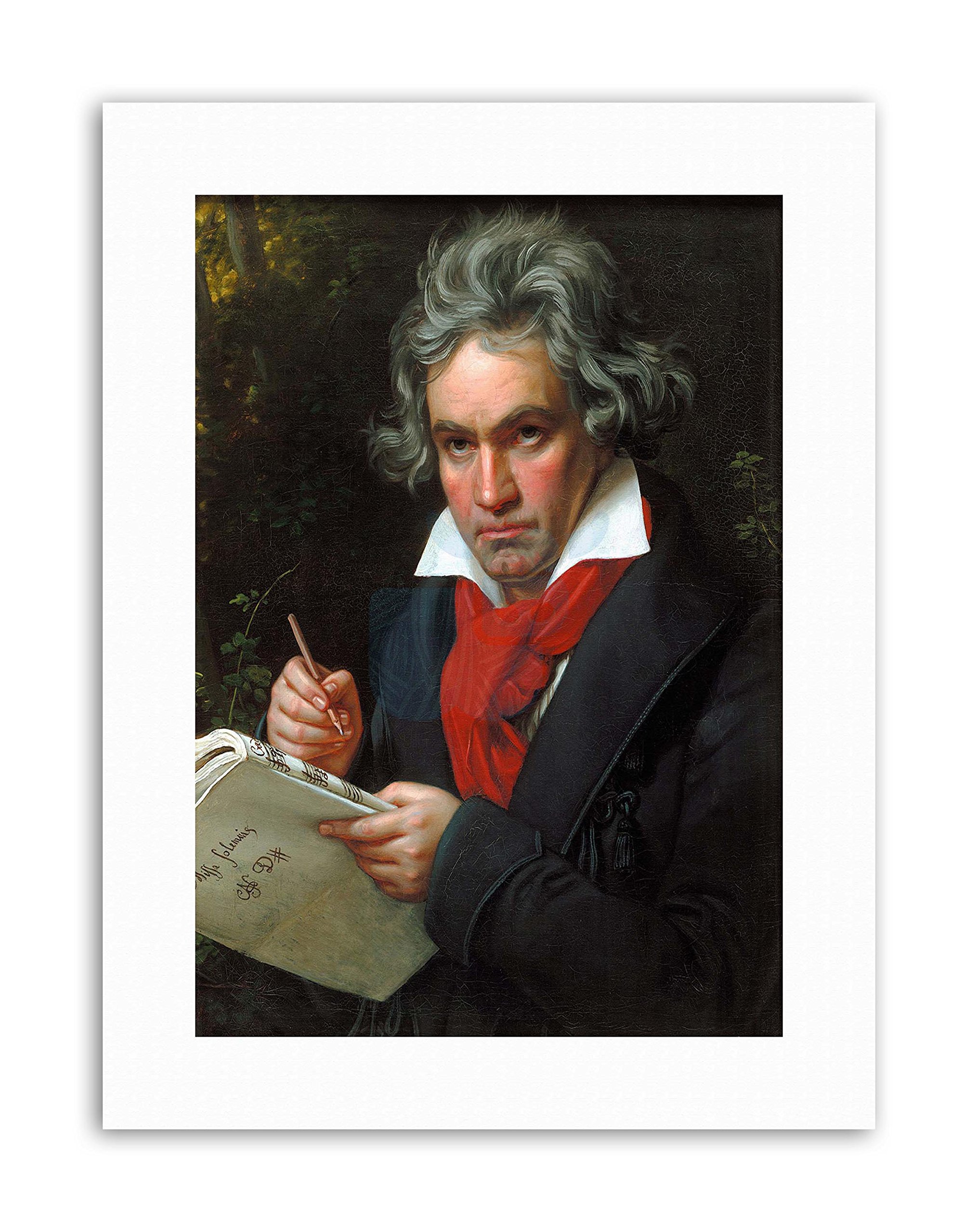 Wee Blue Coo Stieler Composer Ludwig Van Beethoven Canvas Art Print