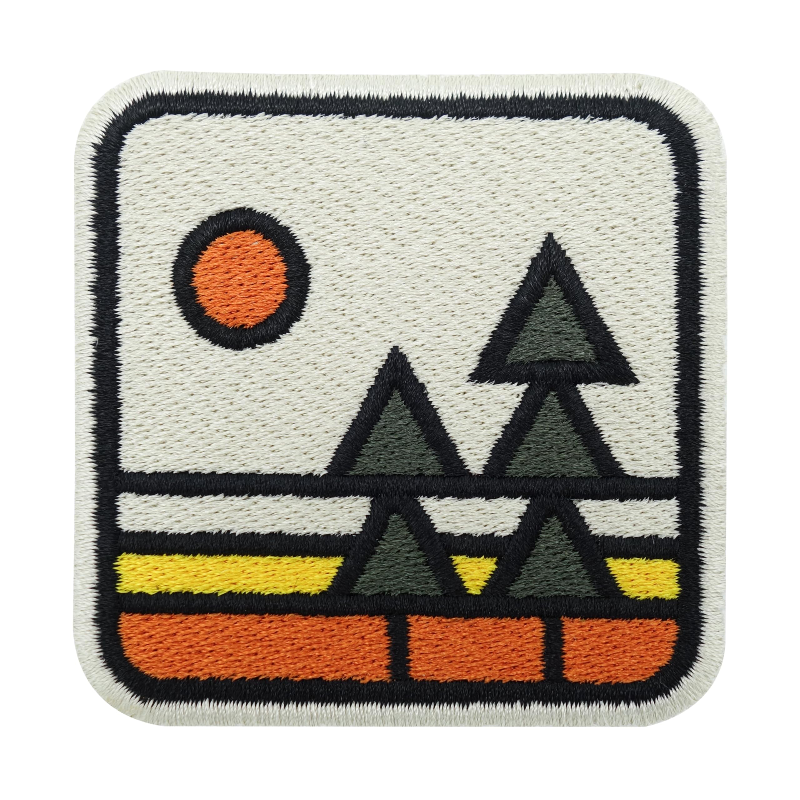Patch Velcro Aurores Boréales - Décoration Pour Veste, Sac à Dos, Style Camping Montagne