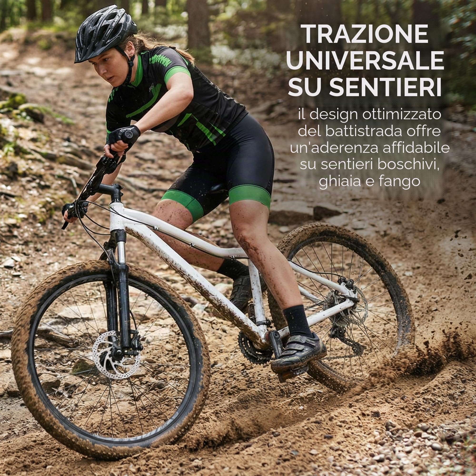 Fincci Copertone MTB 27.5 x 2.10 Pollici - Coppia Biciclette Pneumatici Pieghevole 27.5" - Gomme 54-584 per Adulto Donna e Uomo - Imballaggio Accessori per Mountain & Ibrida & E bike - Confezione da 2