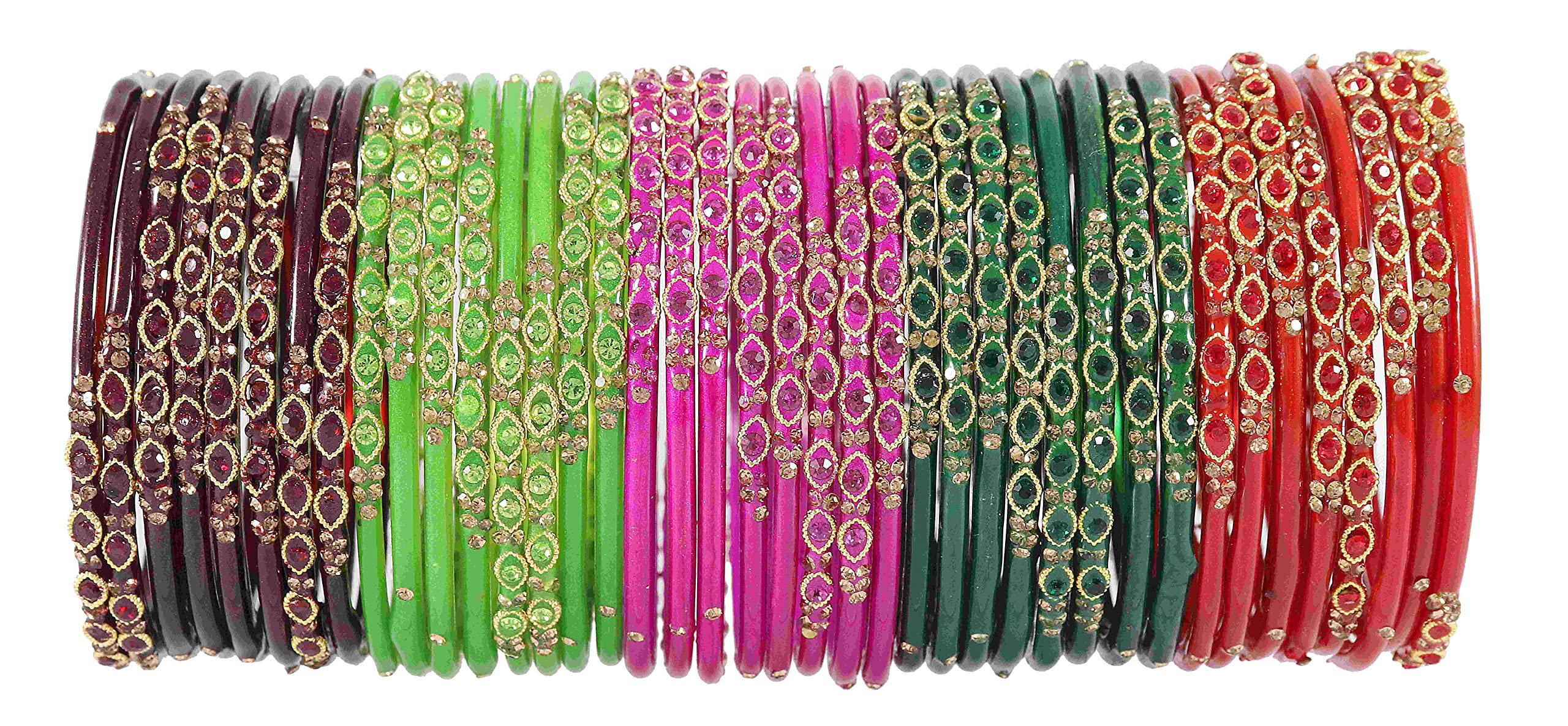 See full amazon price history chart for NMII Glass and Zircon Gemstone, Beads Studded Glossy Finished Bangle Set For Women/Girls, (Multicolor_2.4 Inches), Pack of 40 Bangles NMII Glass and Zircon Gemstone, Beads Studded Glossy Finished Bangle Set For Women/Girls, (Multicolor_2.4 Inches), Pack of 40 Bangles (B09PHQ4W2F) Amazon Price History, Amazon Price Tracker