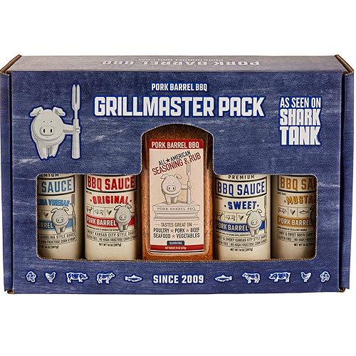 Regalos para la parrilla para hombres paquete de regalo de salsa y condimentos de especias barril de cerdo salsa de barbacoa condimento de especias