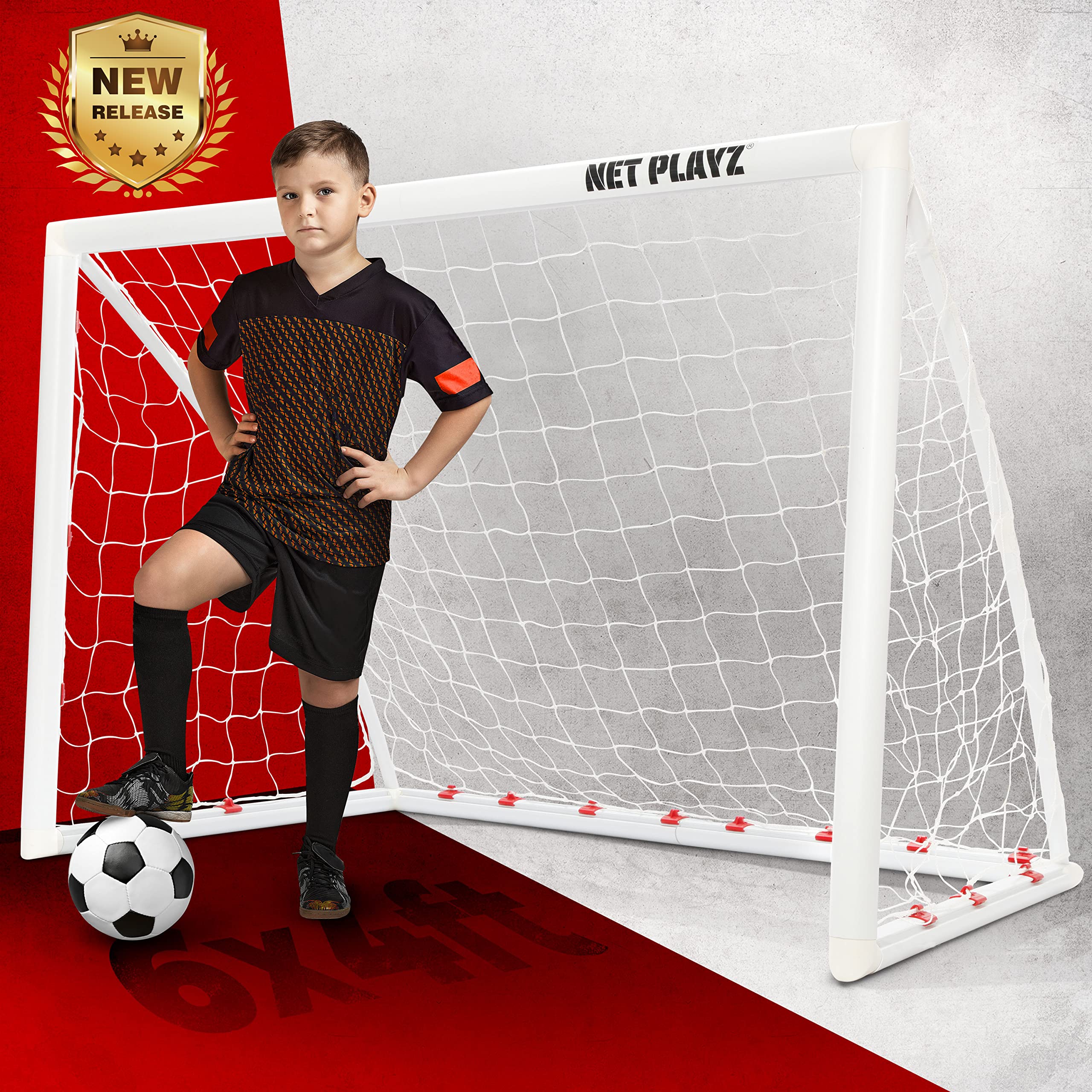 Buy TGU Soccer Goals 6x4ft Soccer Net, Fast Setup for Backyard Training