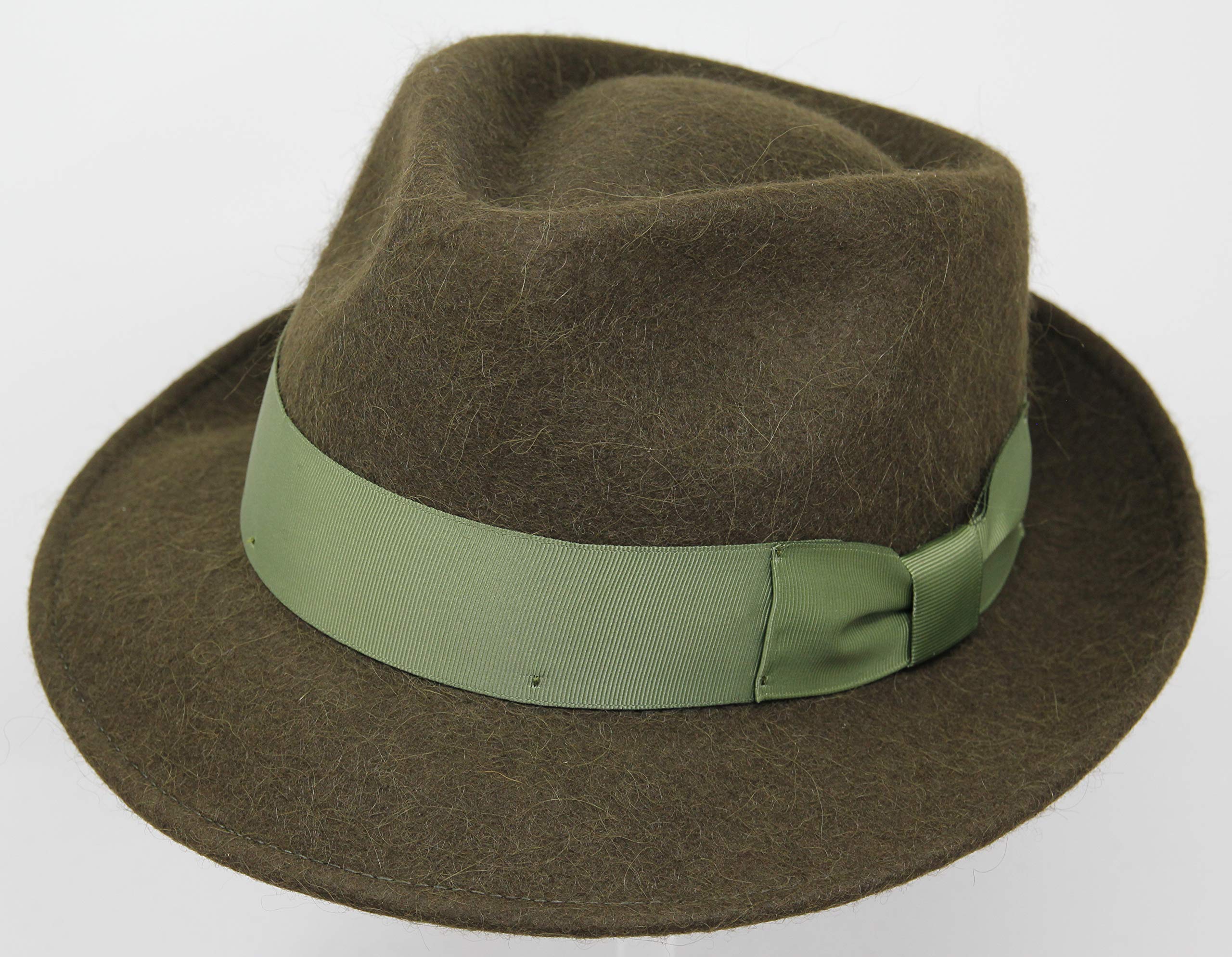 Borges & Scott Alpaka Doyle czapka z łzy Fedora - filc wełniany z alpaki - zdejmowana sprężyna - zwijana w podróż - odporna na działanie wody - unisex