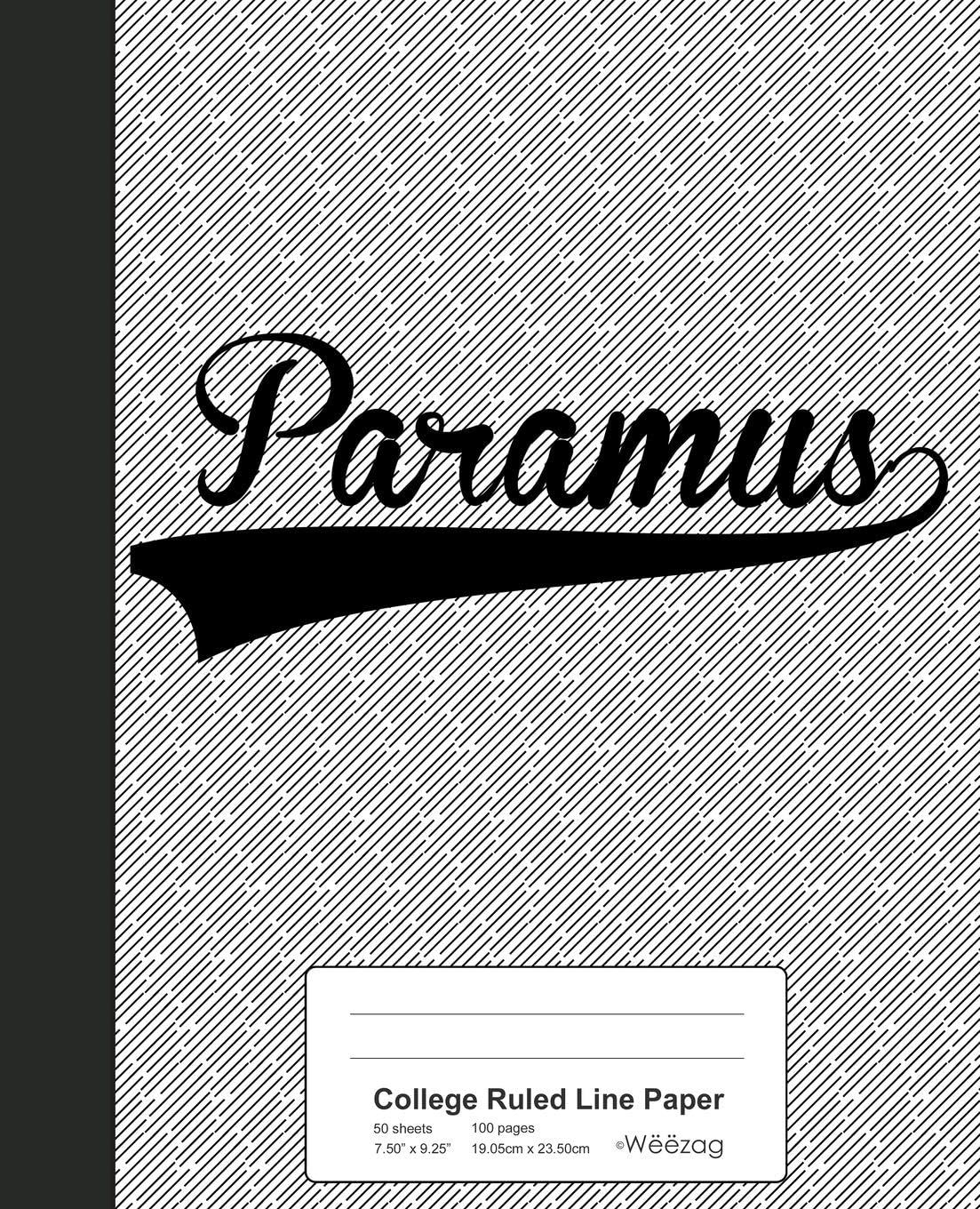 College Ruled Line Paper: PARAMUS Notebook