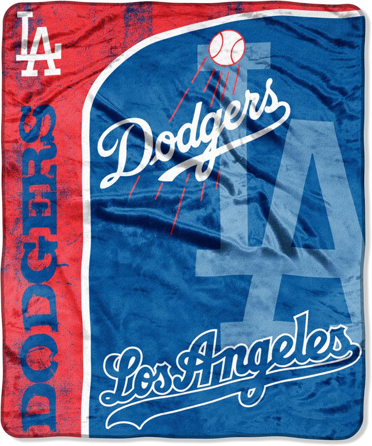 MLB Los Angeles Dodgers Micro Plush Raschel Throw Blanket