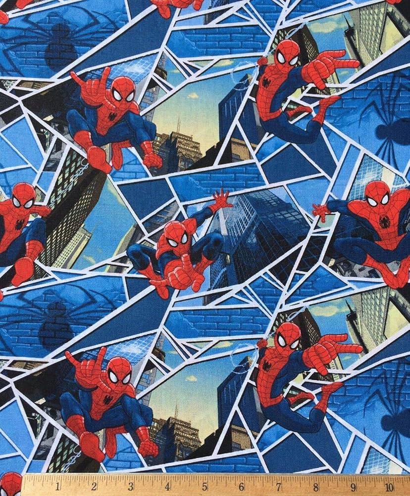 Amazon.co.jp: Fat Quarter 1/4ヤード - スパイダーマン100
