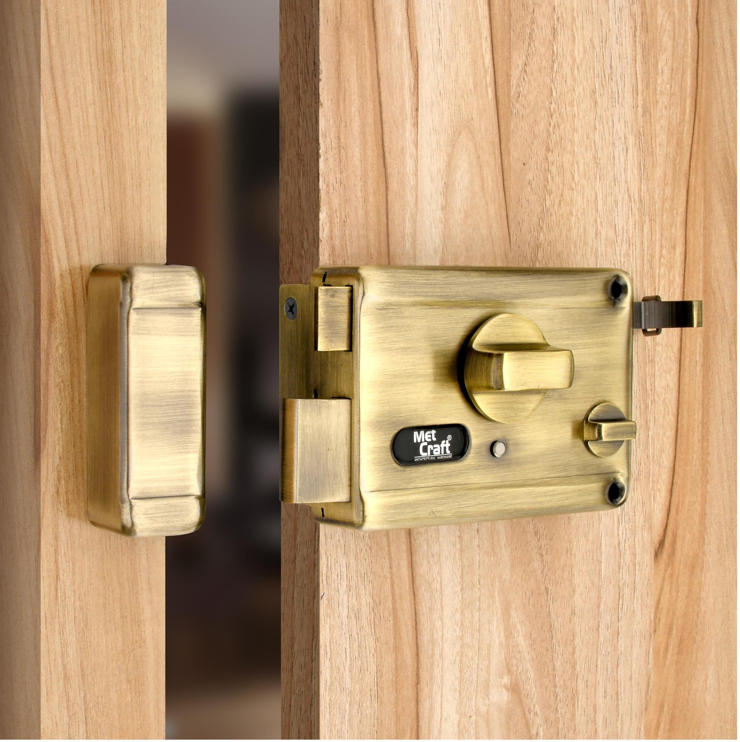 Met Craft Steel Ultra Twin Bolt One Side Dimple Key Night Latch Main Door Lock (Antique Brass) (B0CVH1NP3V) Amazon Price History, Amazon Price Tracker