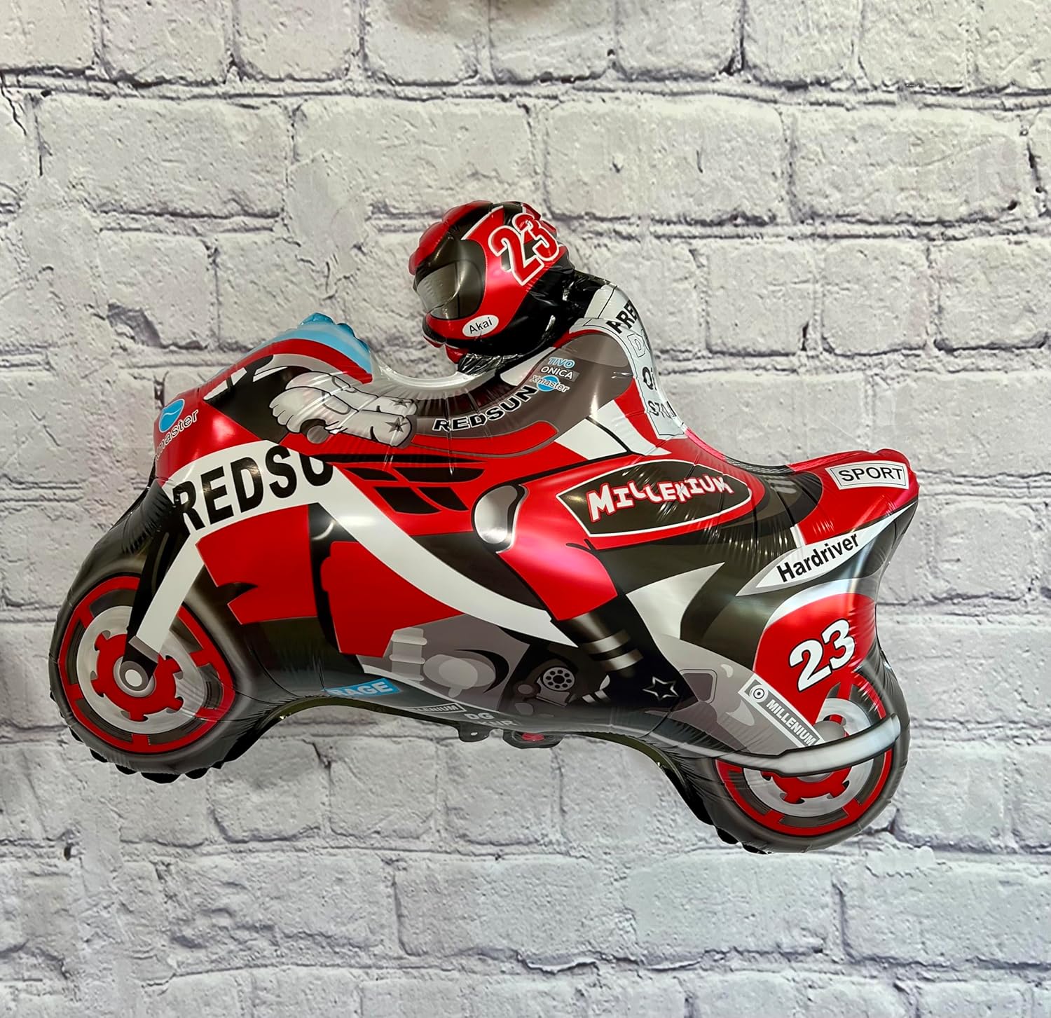 Motorcycle Dirt Bike and Helmet Balloons | Birthday Party Supplies and Decorations | Birthday Parties Celebration Baby Shower Gender Reveal - Image 7