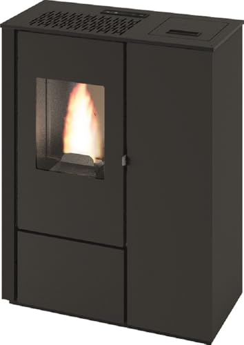 Nero Stufa pellet slim aurora 8 kw (br)