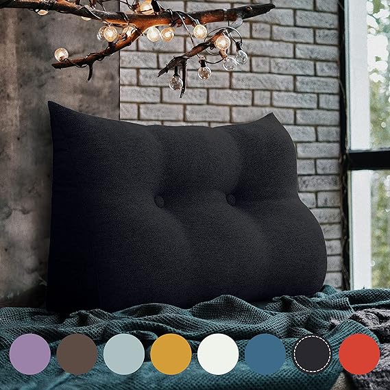 Lesekissen Für Bett Und Sofa 80cm - Weiches Rückenkissen Waschbar