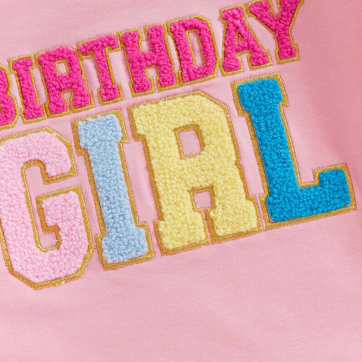 Adobabirl Toddler Baby Girl Birthday Outfit Crewneck Sweatshirt Embroidery Long Sleeve Birthday Shirt Pullover Sweater - Image 6