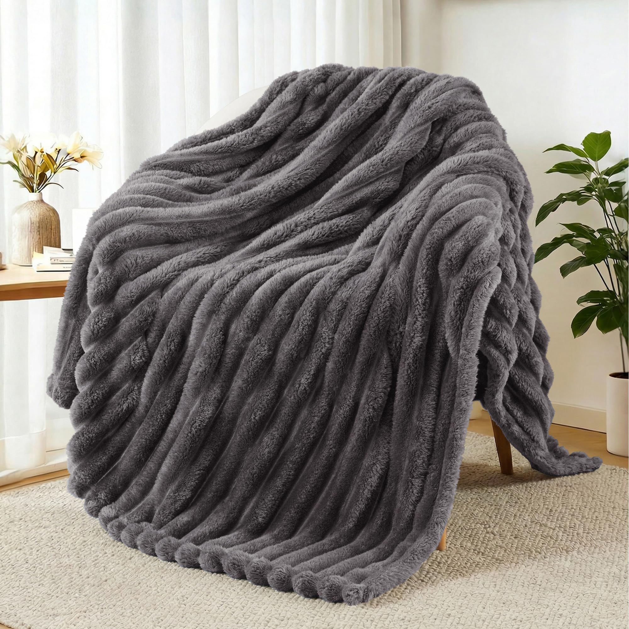 Exclusivo Mezcla Kuscheldecke Flauschig Fleecedecke Flanell Decke, Leichte und Warme Wohndecke Tagesdecke für Ganzjahreszeit