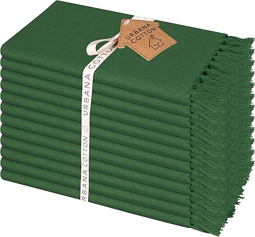 Juego de 12 toallas de cocina de 100 % algodón, 20 x 20 pulgadas, altamente absorbentes, súper suaves, reutilizables, calidad de hotel, tela disponible en Yaxa El Salvador