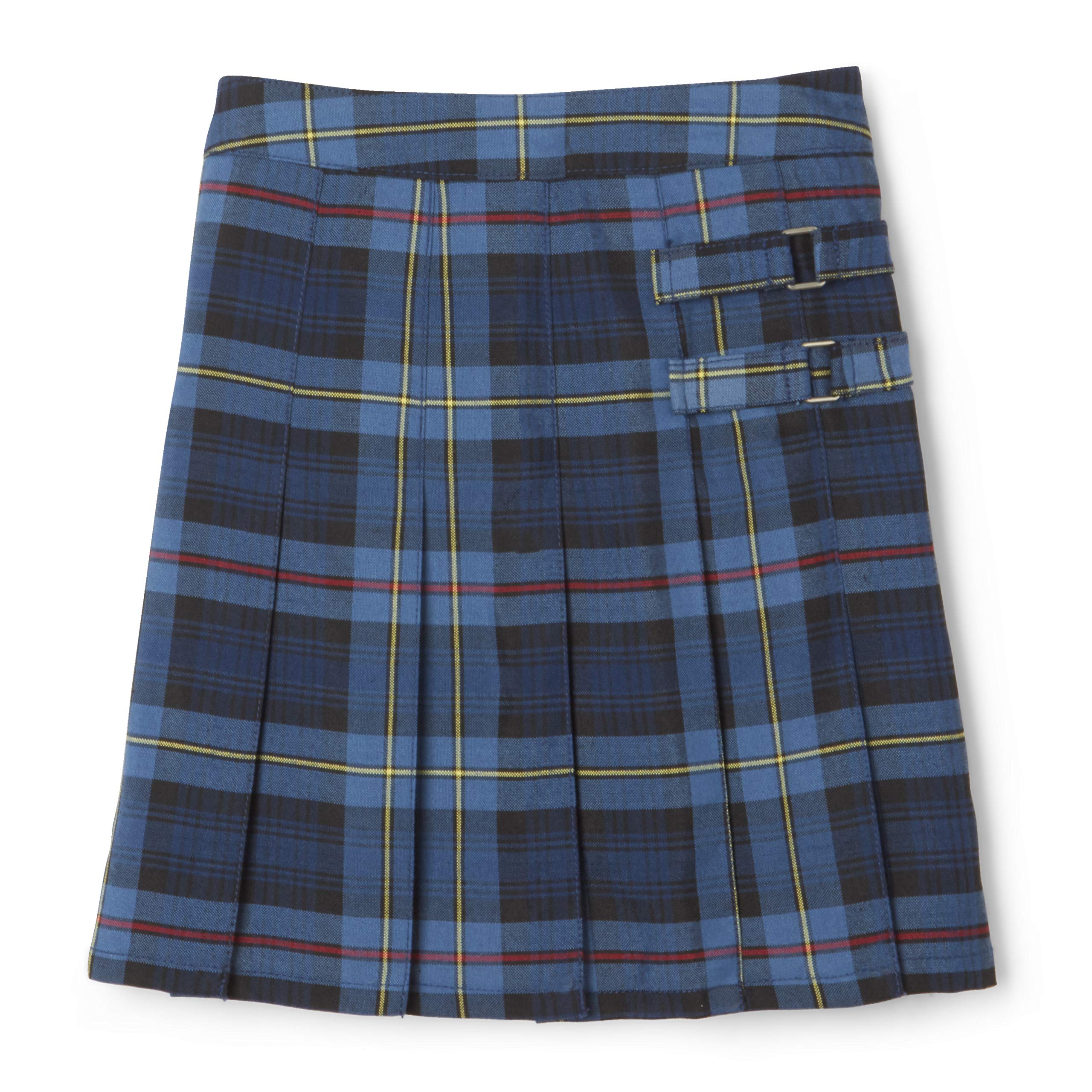 French Toast Girls' Plaid Adjustable Waist Pleated-Front Two-tab Scooter