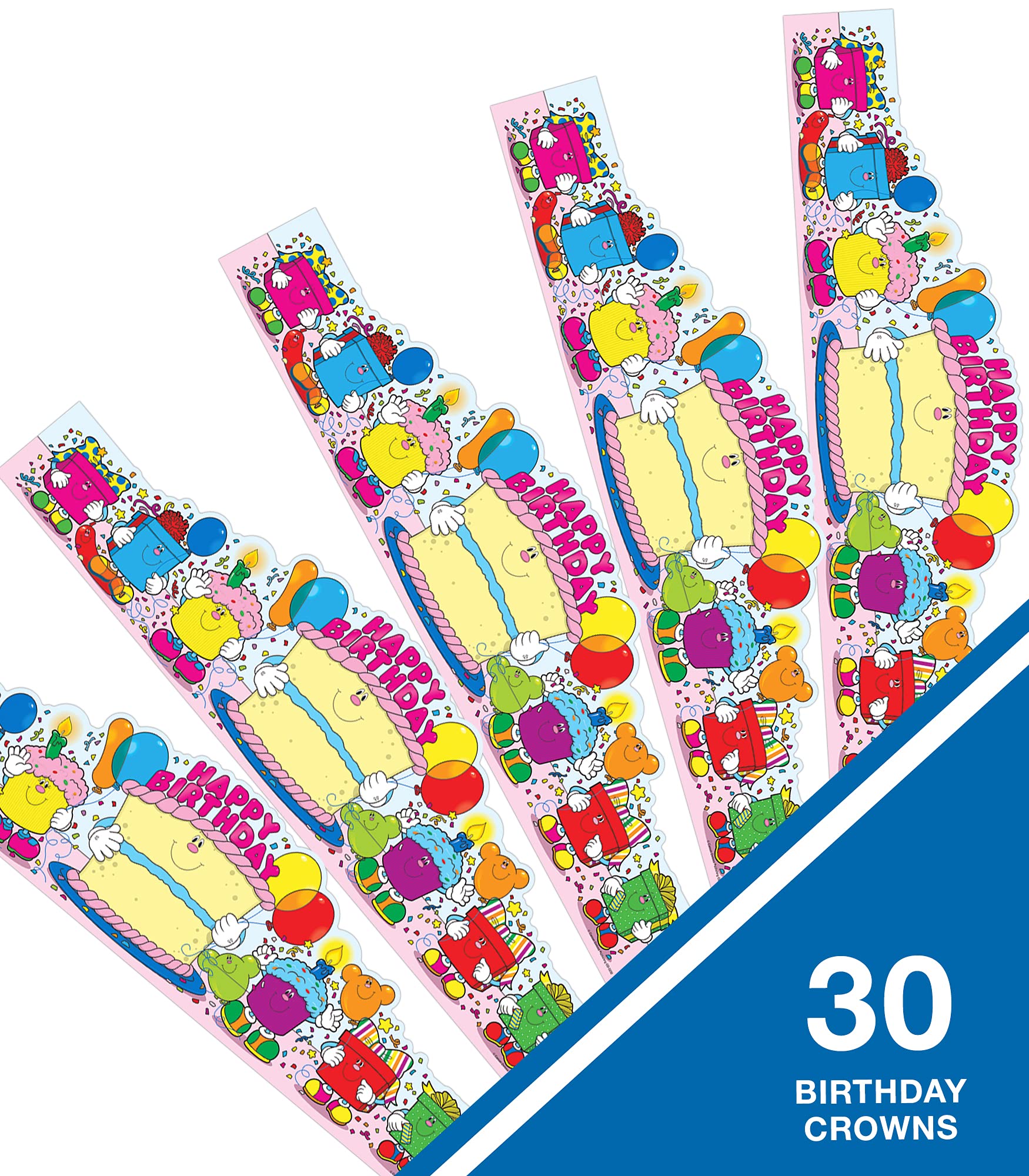 Snapklik.com : Carson Dellosa Birthday Crowns SetAdjustable, Colorful ...
