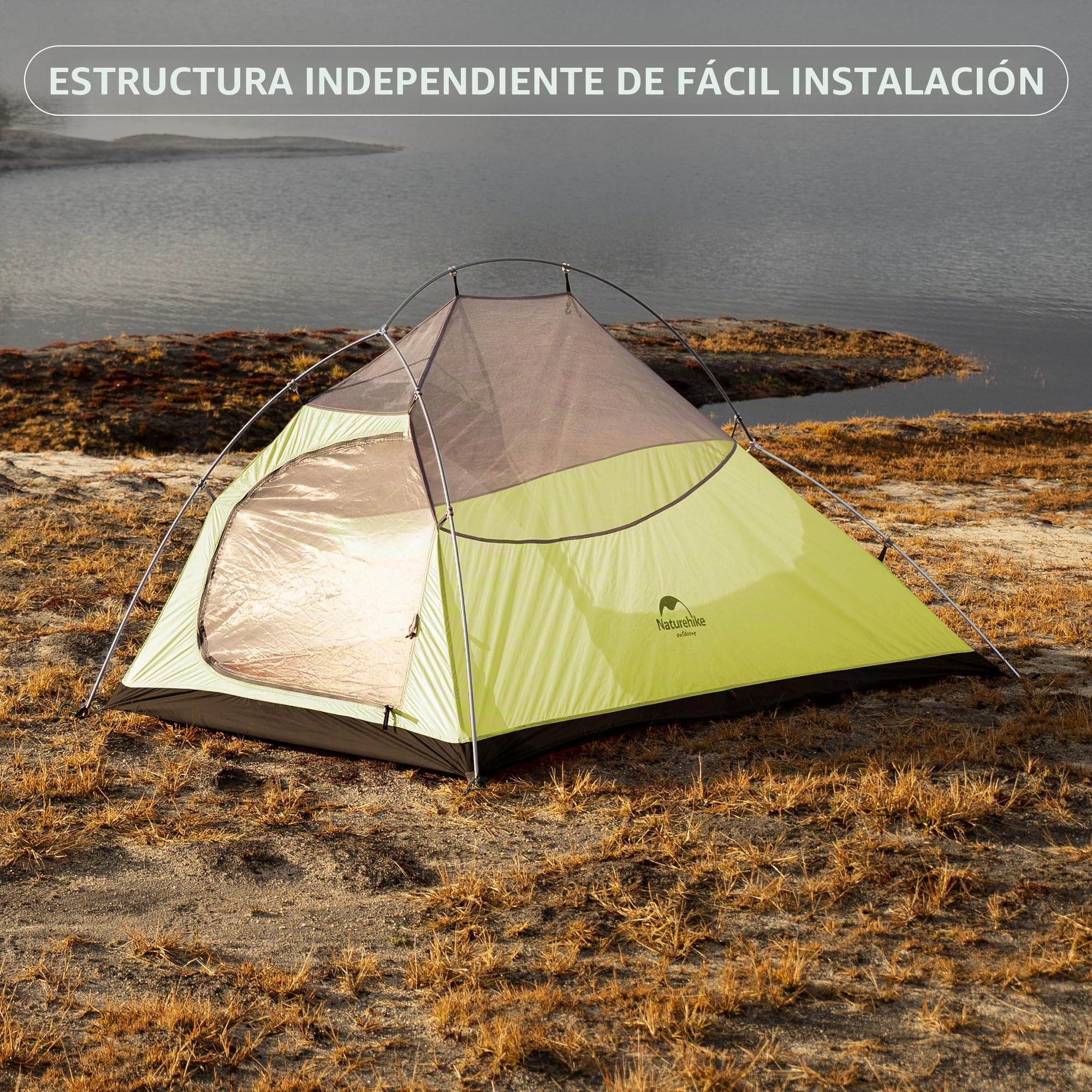 Naturehike Nube 1 Personas Domo Tienda Ultraligera Adecuado para Camping y Senderismo