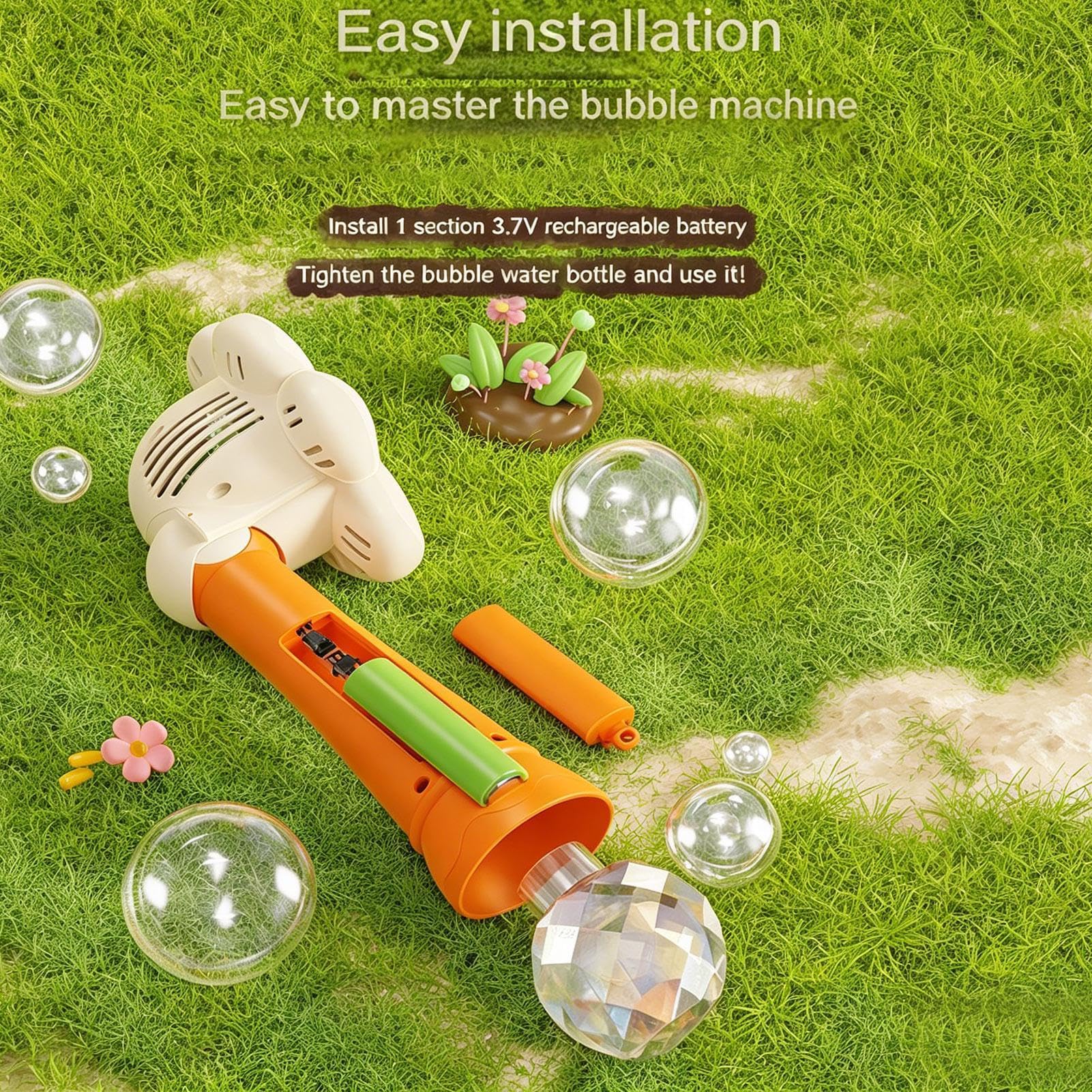 Macchina Bolle Girasole Da Bagno Giocattolo Soffiabolle Automatico | Sparabolle Girasole con Per Bambini, Bambine, Giardino, Compleanno, Bagno, , Spiaggia, Giochi