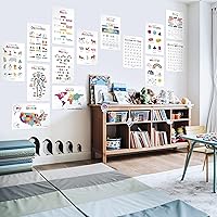 Vista 8 de Carteles educativos para niños: 30 carteles de aula de jardín de infantes para niños pequeños (carteles preescolares -decoraciones de aula) - por