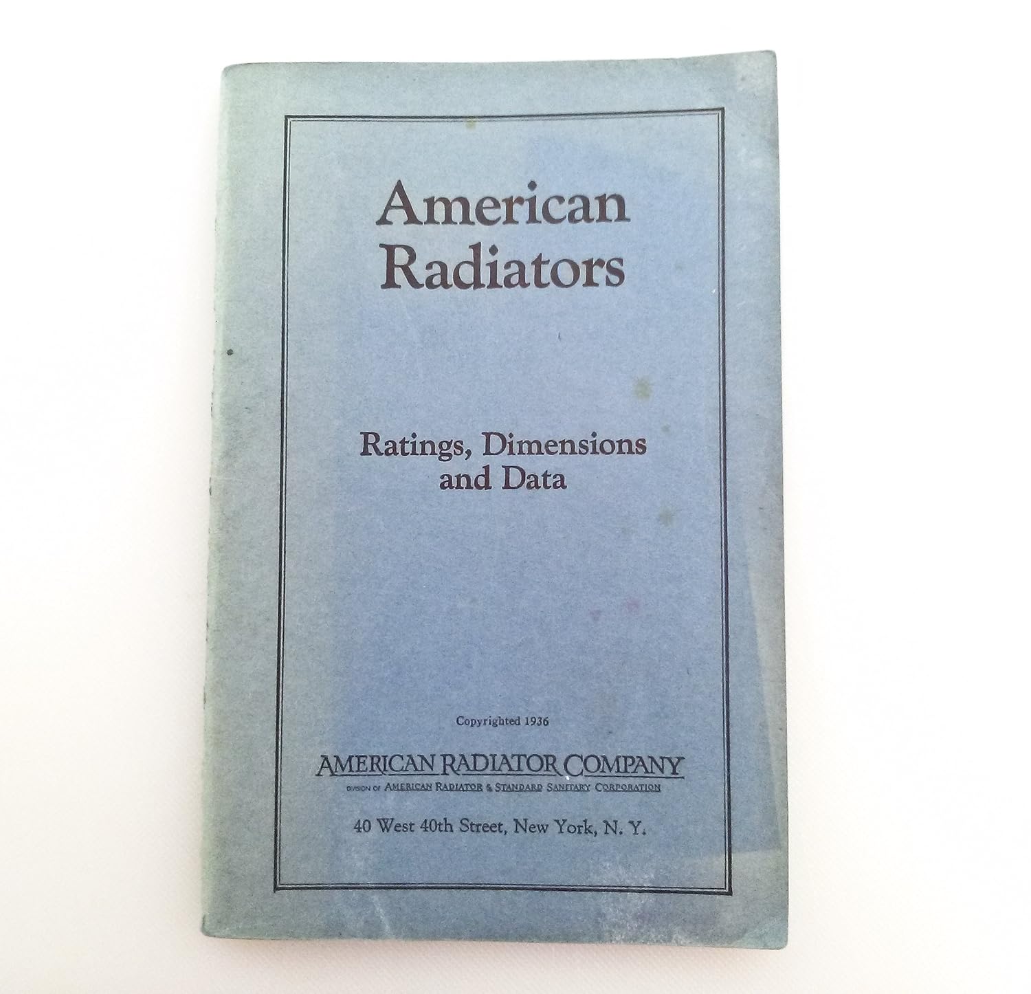 American Radiators ratings, dimensions and data American Radiator