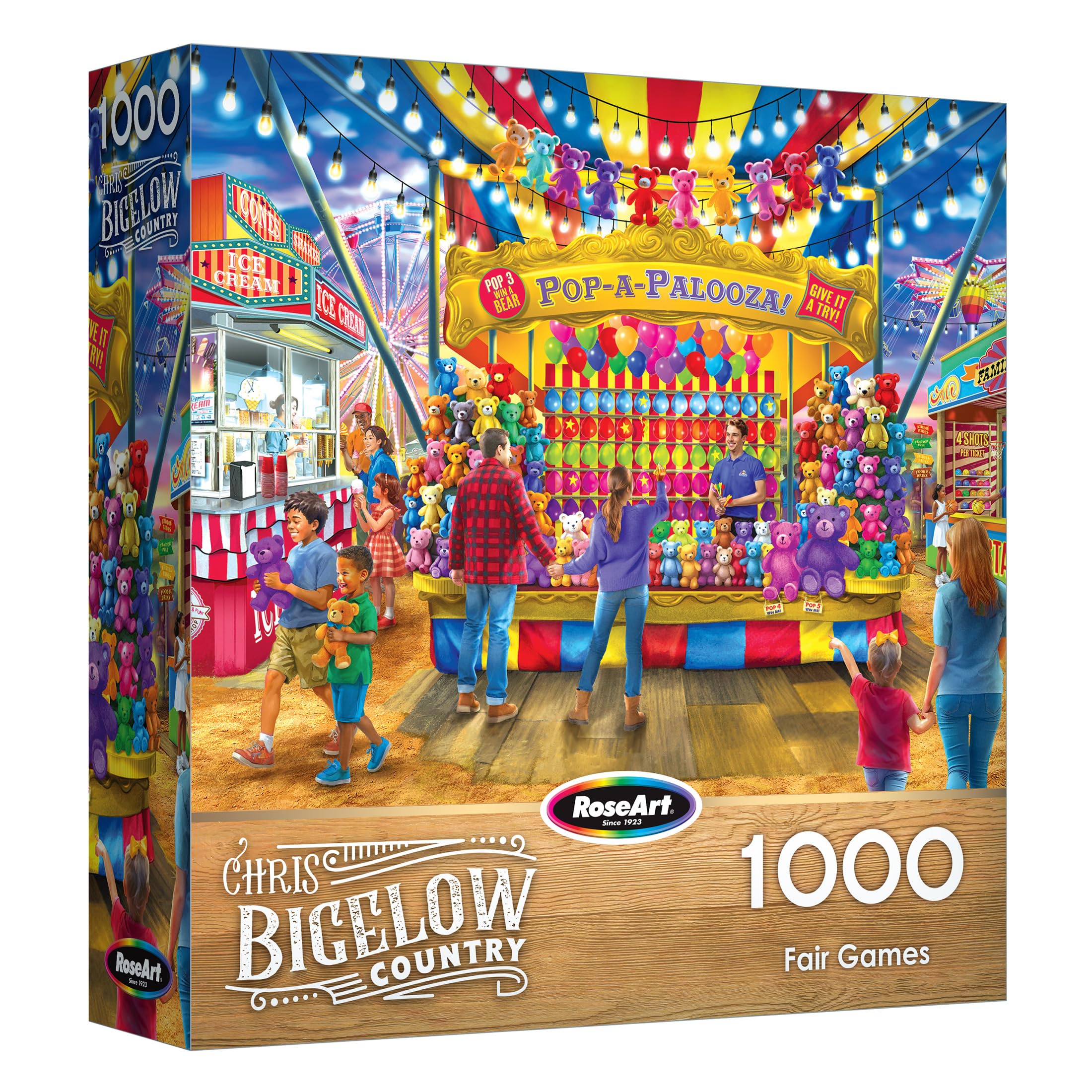 Amazon.com: RoseArt - Bigelow Country - Fair Games 1000 Piece