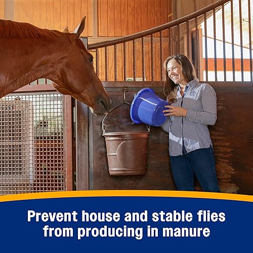 Miniatura 4 de Farnam SimpliFly - Control de moscas para caballos, 3.75 libras, suministro para 60 días, pellets aprobados por la EPA para prevenir moscas estables