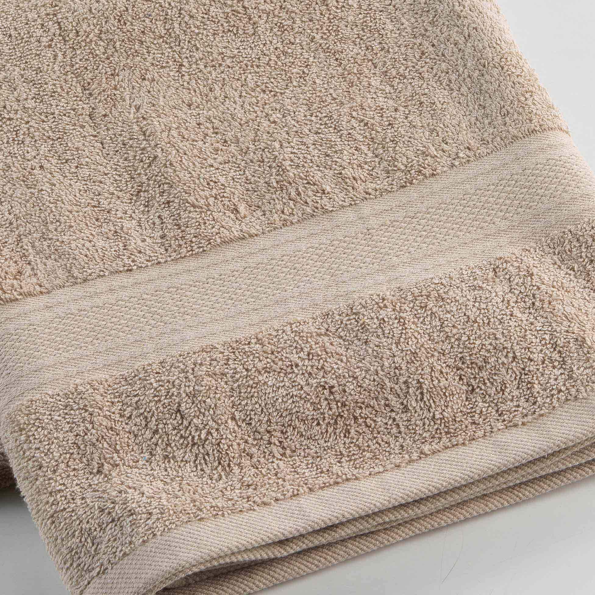 2 Guanti Da Bagno In Cotone Pettinato Douceur D'Intérieur - Teneresse Tortora, 15x21cm | Morbidi E Assorbenti - Foto 6