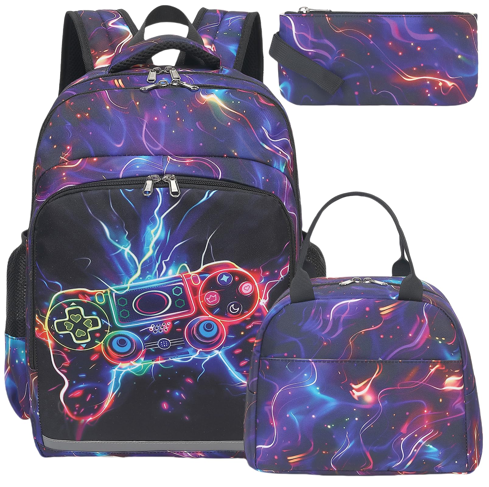 BTOOP Girls Backpack Kids Boys Elementary Bookbag Girly School Bag with Insulated Lunch Tote and Pencil Pouch