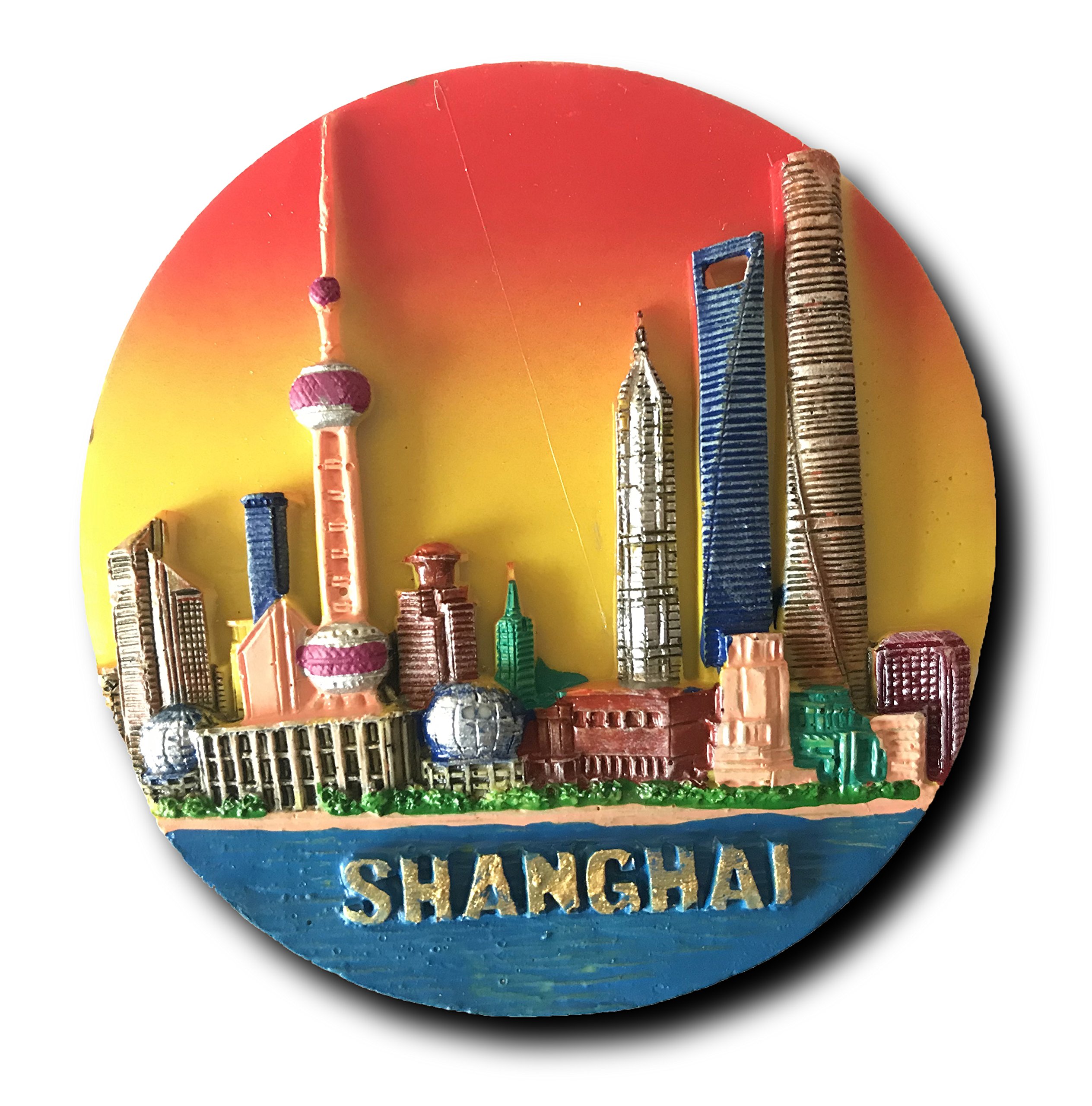 Set 2 Calamite 3D Venezia - Resina Souvenir Per Frigorifero | Design Ponte Rialto E Gelato - Foto 2