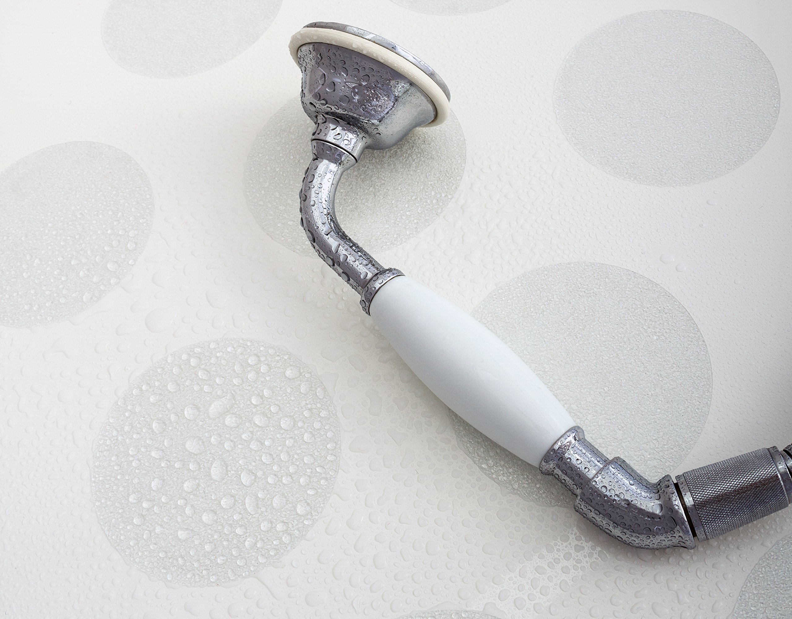 18 Adesivi Antiscivolo Per Vasca E Doccia - Trasparenti, 10cm | Sicurezza Impermeabile - Foto 2