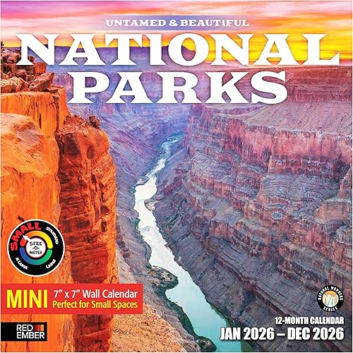 Miniatura 35 de RED EMBER Enchanted Places - Calendario de pared 2026 de 12 meses, 12 x 24 pulgadas, abierto, papel grueso y resistente, para regalo, calendario