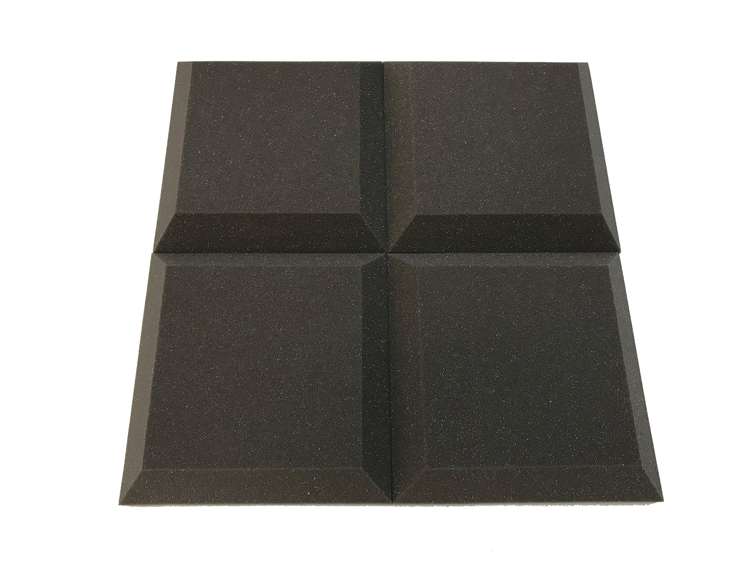 Advanced Acoustics Lot de 12 dalles de mousse d’isolation acoustique Tegular, 30,5 cm, NRC 0,95 (1,11 m²)