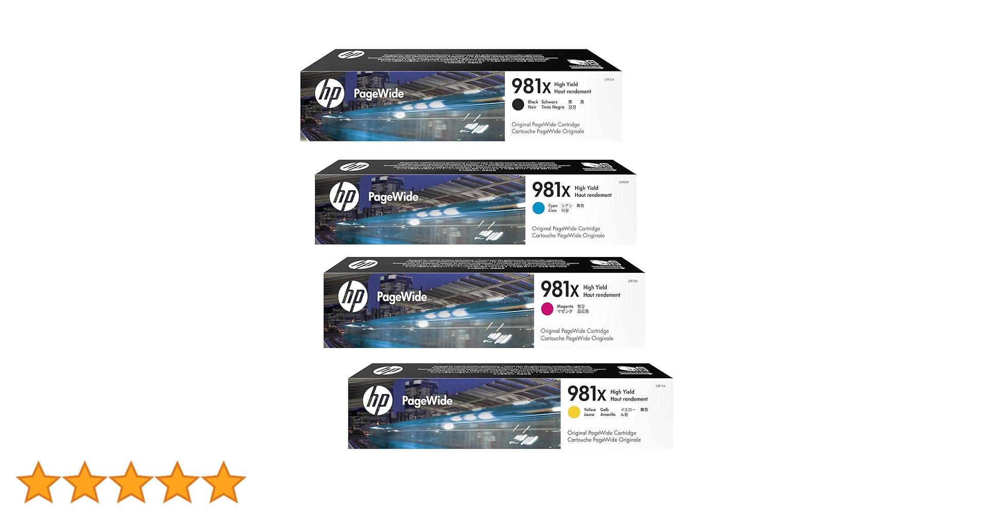 HP PageWide 981Y インクカートリッジ 4色7本セット Amazon.co.jp: HP 981X オリジナル PageWide カートリッジ 4色セット