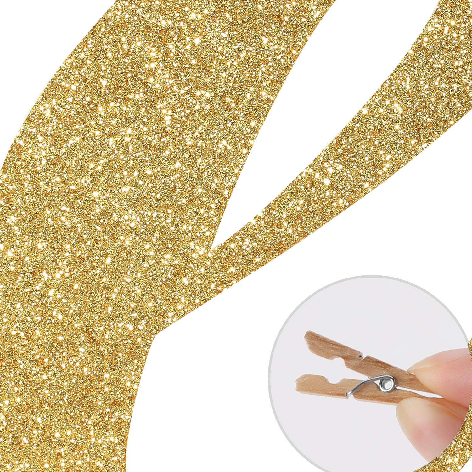 Festiko 1st Birthday Photo Banner with High Chair Glitter ONE Decoration, Monthly Milestone Baby Boy Girl Photo Bunting for Newborn 1-12 Months First Birthday Decor Set (Gold) 2
